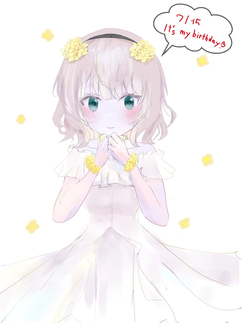 Flowers and a white dress